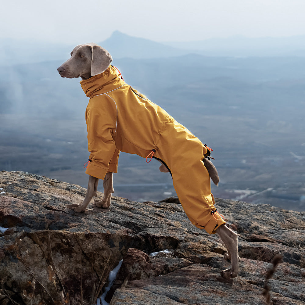 Windproof Turtleneck Large Dog Jacket