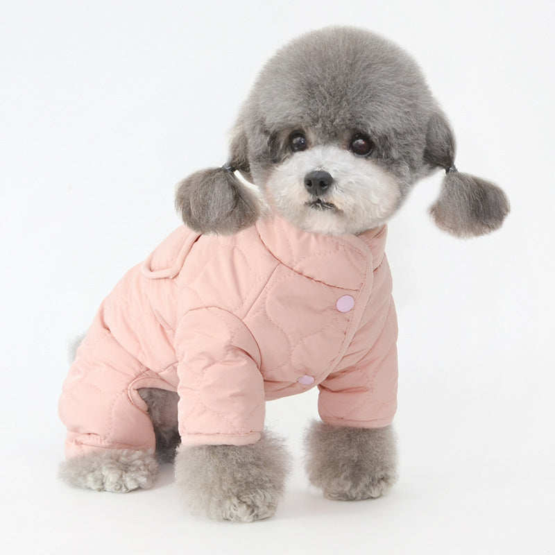 Pet Clothes Winter Clothing Warm Dog Four-Legged Cotton-Padded Clothes