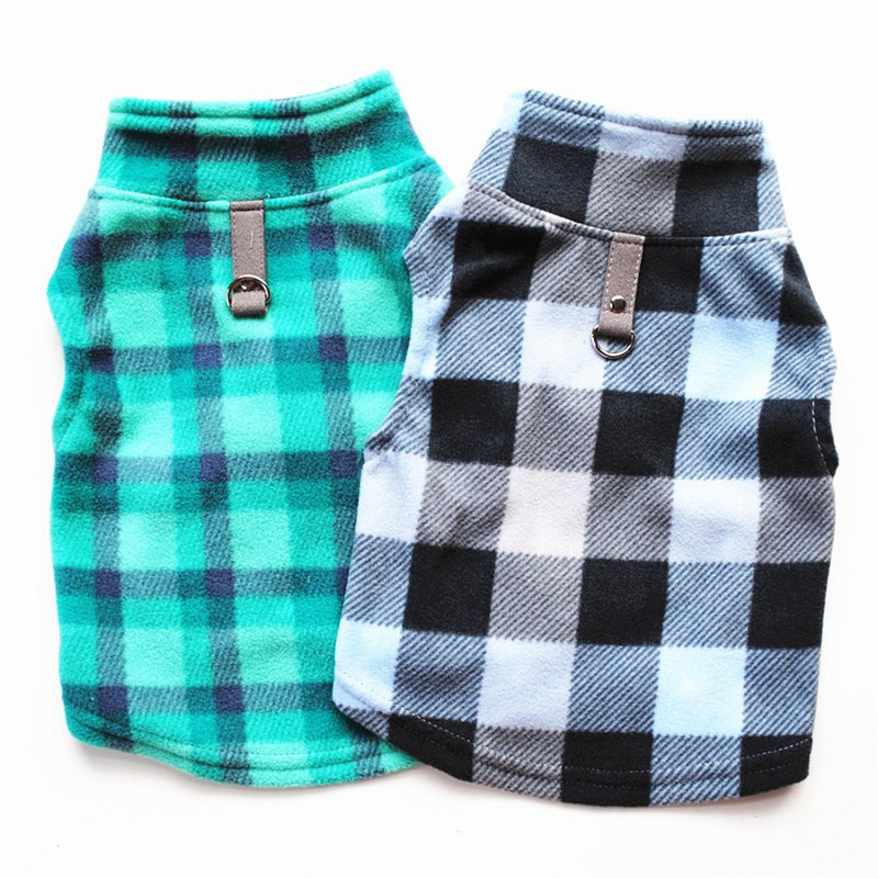 Plaid Print Pet Clothes