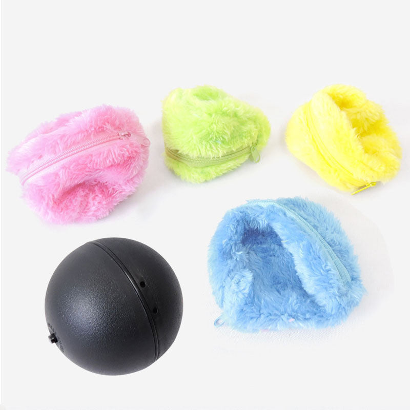 Electric Plush Pet Toy Ball