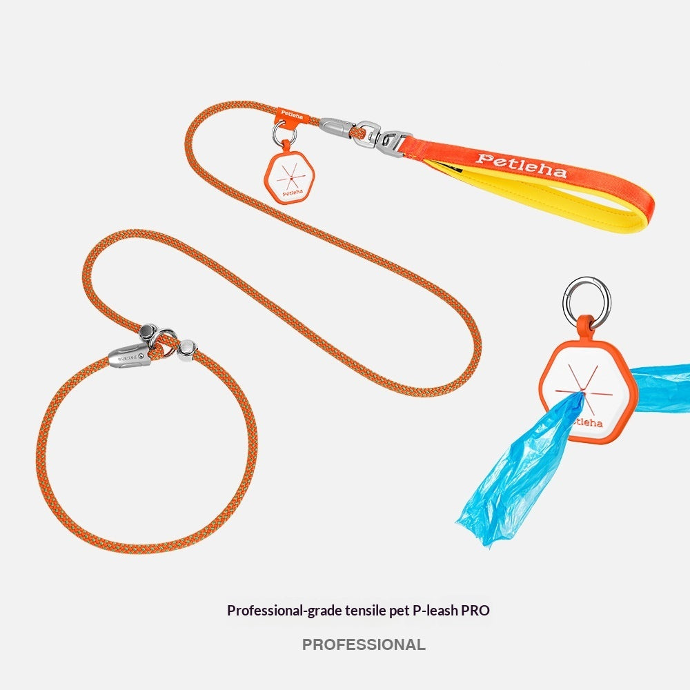 Cross-Border Competition-Grade Training Dog Leash P-Style Leash That Doesnt Chafe The Hands