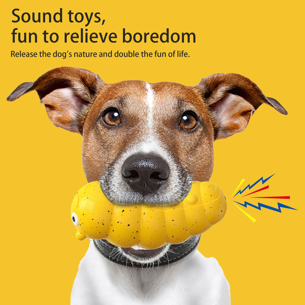 New Teething Dog Toy With Barking Bug