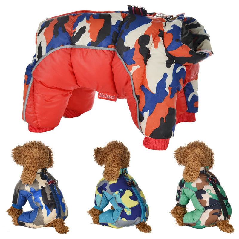 Dog Camouflage Cotton Coat