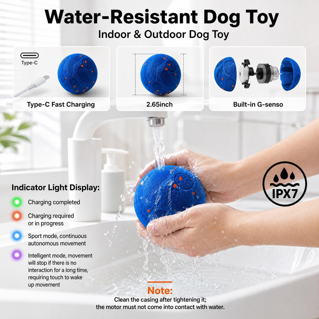 Self-Moving Interactive Dog Toy Ball
