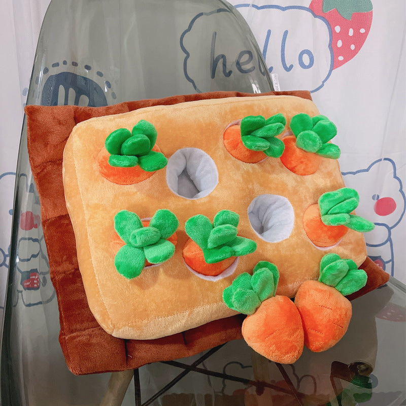Parent-Child Puzzle Pet Bites Plush Doll Radish Doll