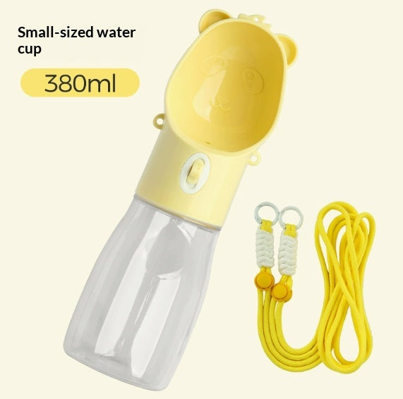 Pet Water Cup Portable Water Bottle Outdoor Dog Drinking Fountain, Feeding And Storage Bowl