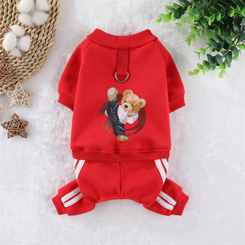 Kung Fu Bear Pet Jumpsuit