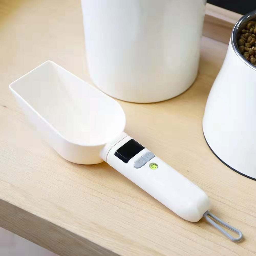 Transparent Pet Food Spoon With Scale