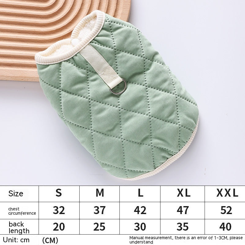 Autumn And Winter Small Dog Vest Coat