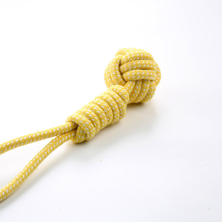 Pet Dog Cotton Rope Player Pull Type Grinding Toy