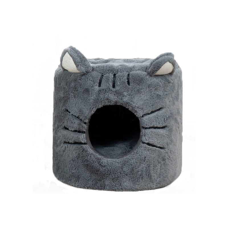 Warm Semi-Closed Round Pet Nest