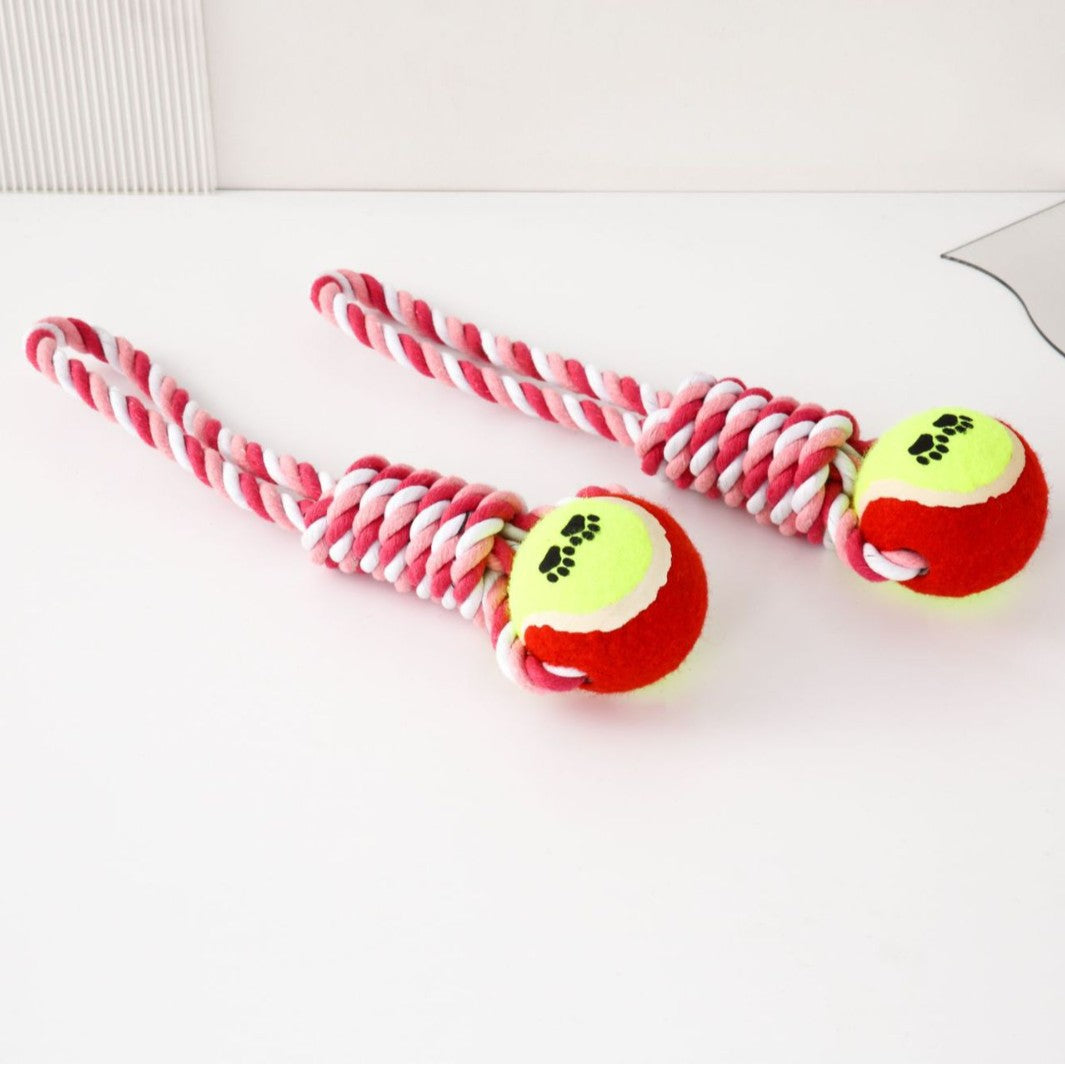 Durable Cotton Rope Bone Tennis Toy
