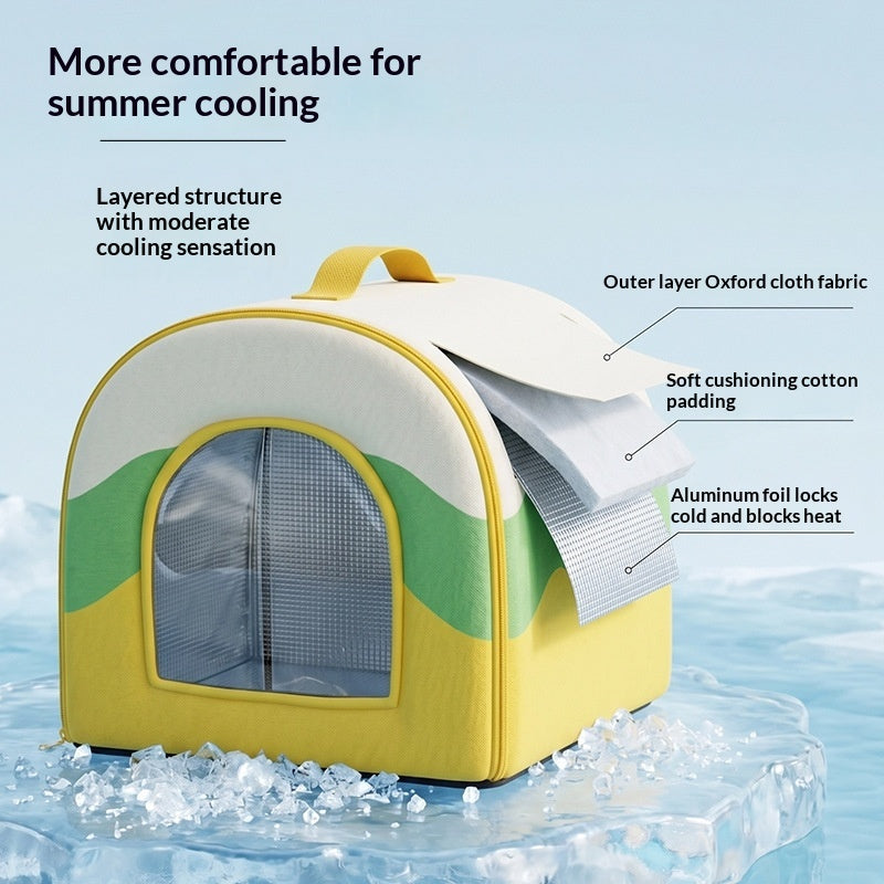 Portable Cooling Dog Bed All-Season Universal Use