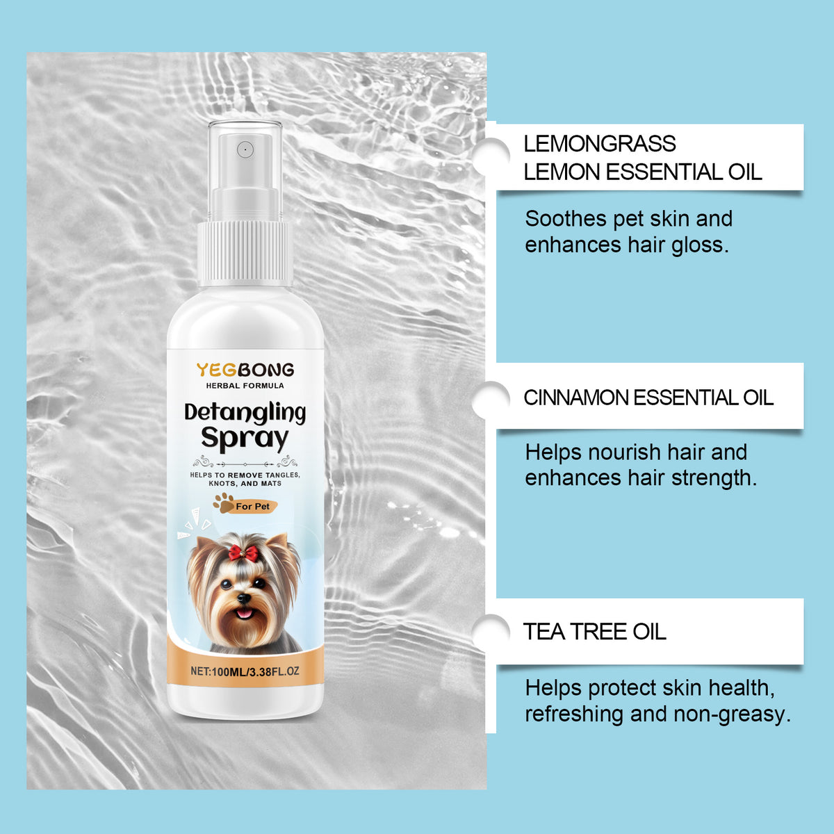 Dog Detangling and Smoothing Care Spray