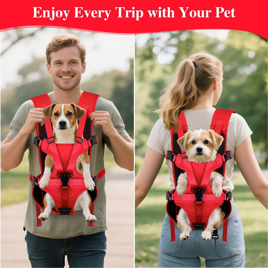Enclosed Wrap-Around Pet Backpack for Small Dogs