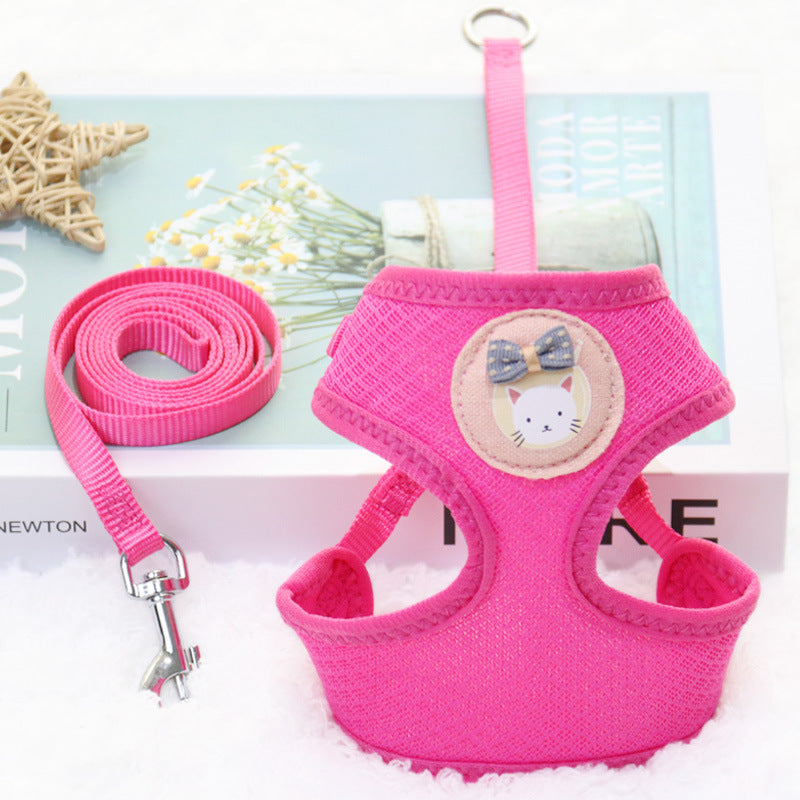 Spring And Summer Vest Dog Small Dog Pomeranian Breathable Chest Strap