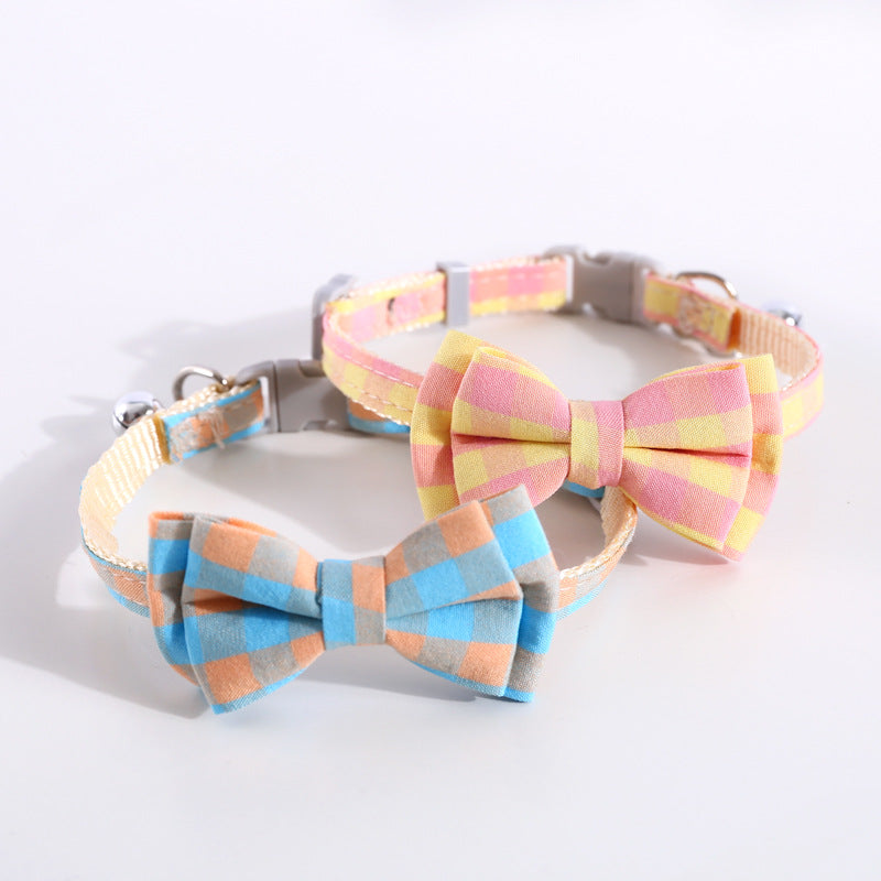 British Double Layer Detachable Bow Collar Adjustable Bell Bow Tie