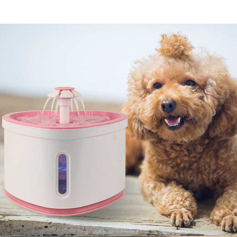 Automatic Pet Water Fountain With Led Electric Usb