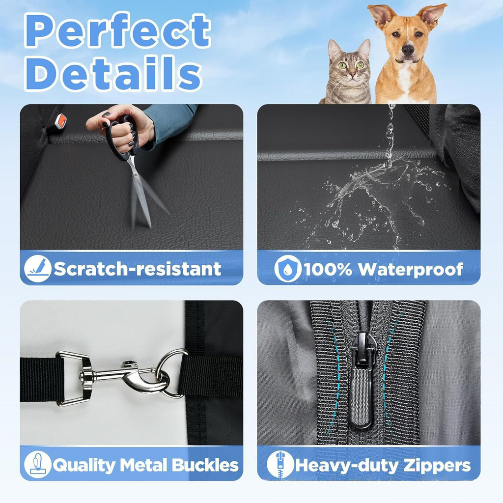 Waterproof PU Leather Dog Car Hammock