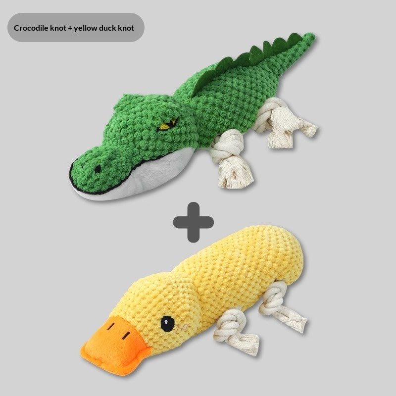 Teeth-Cleaning Plush Pet Toy With Sound