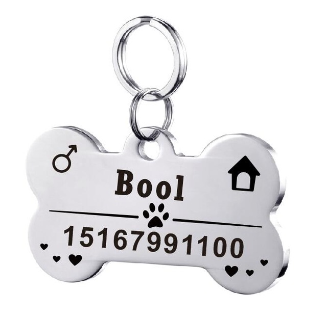 Personalized Stainless Steel Dog ID Tag