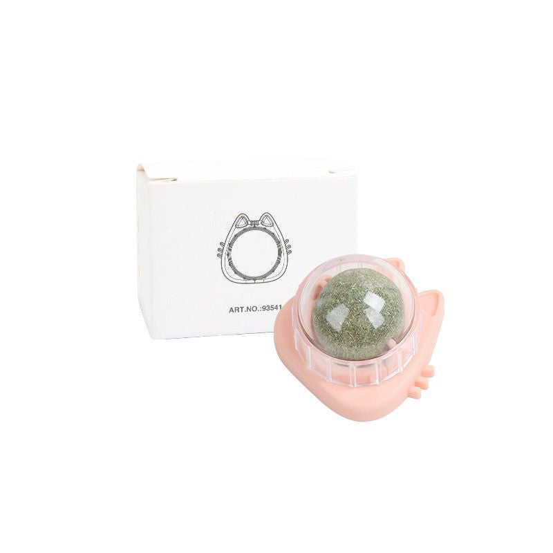 Rotating Catnip Ball Pet Toy