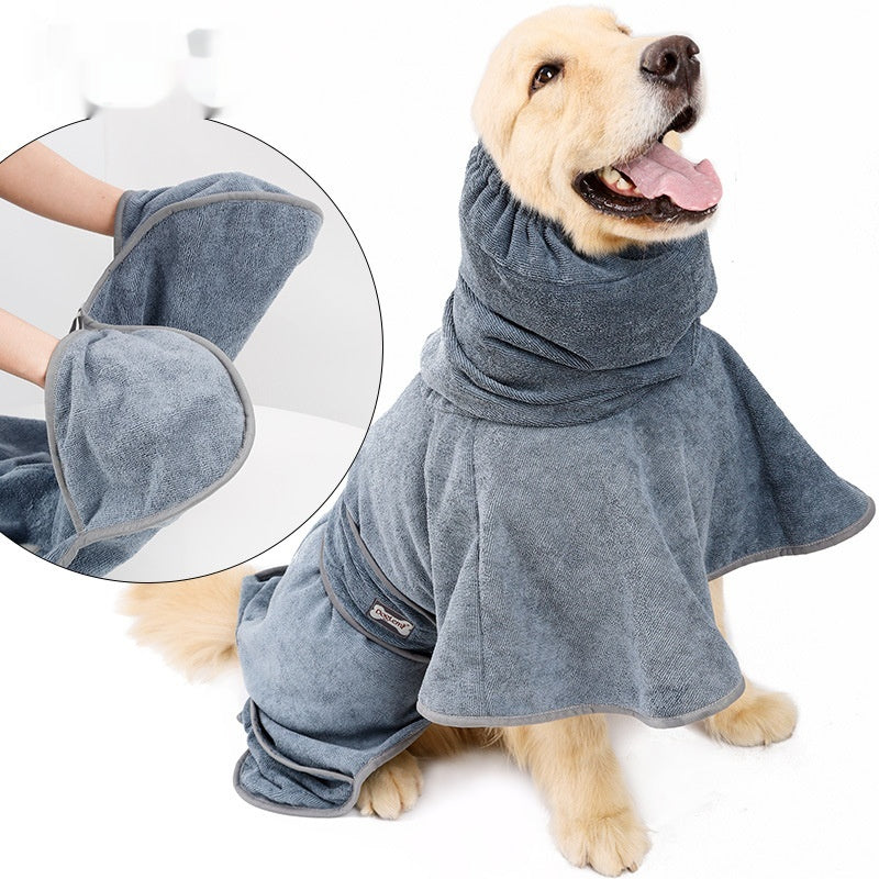 Cotton Water-Absorbing Dog Bath Towel