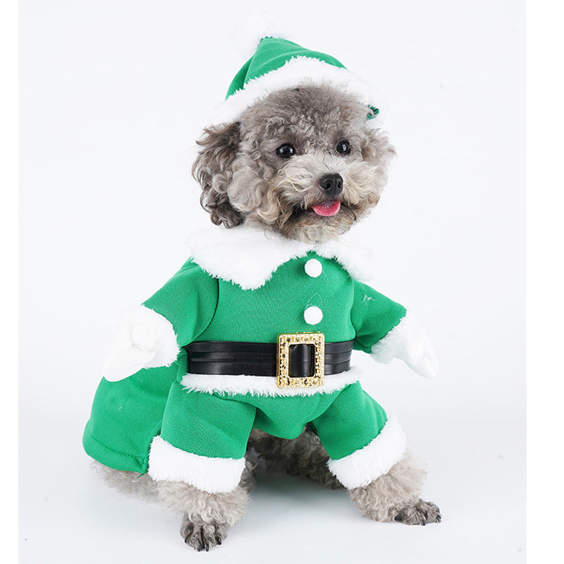 Dog Christmas Sweatshirt And Hat