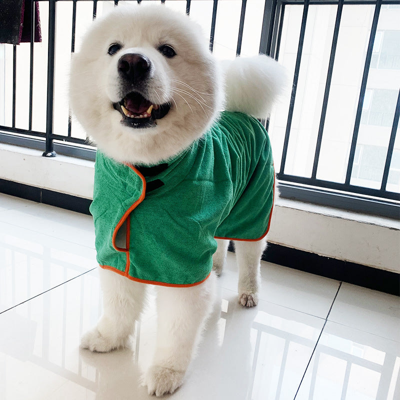 Adjustable Fast Drying Dog Bathrobe Towel