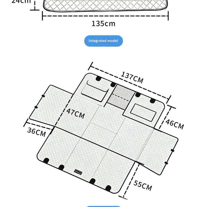 Multifunctional Pet Mat for Car Rear Seat