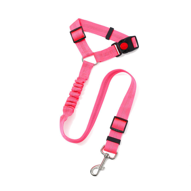 Pet Vehicle-Mounted Traction Rope Safety Belt
