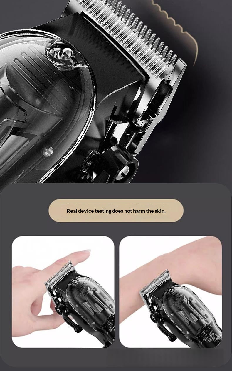 High-Power Pet Clipper, Transparent Shell, Digital Display