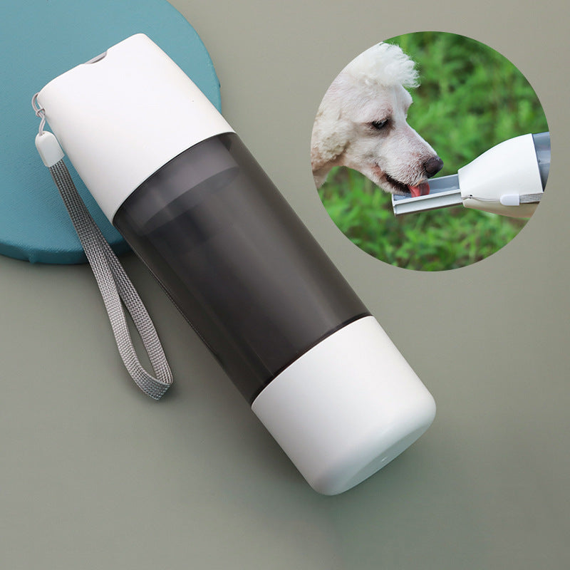 Portable Dog Water Bottle with Food Container