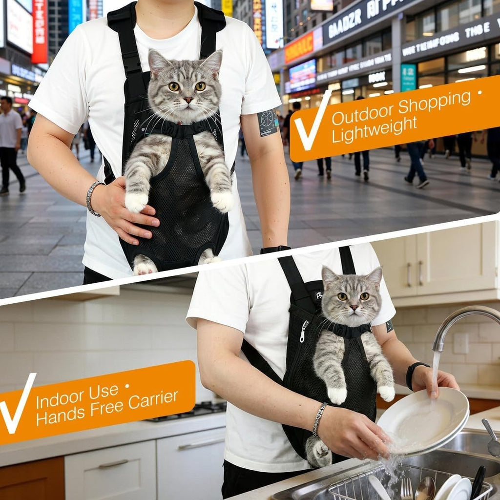 Breathable Chest-Mounted Pet Carrier