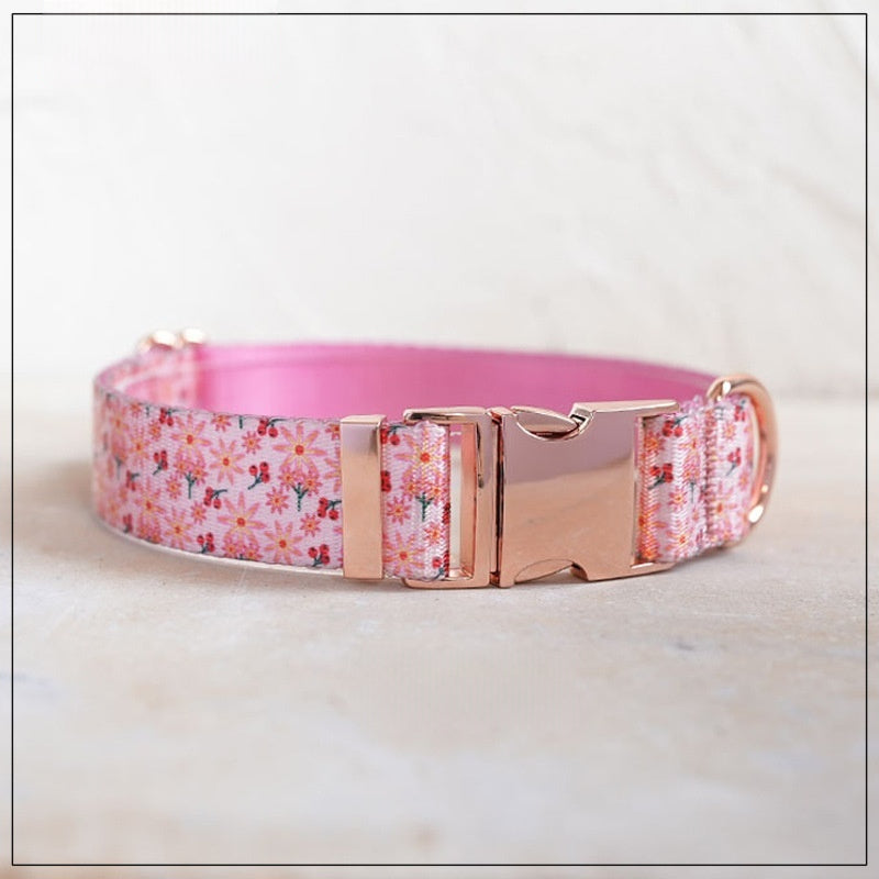 Comfortable Hawthorn Flower Pet Collar