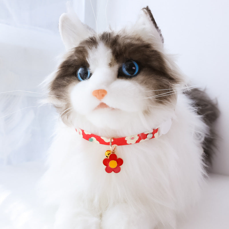Pet Collar Flower Safety Buckle Necklace