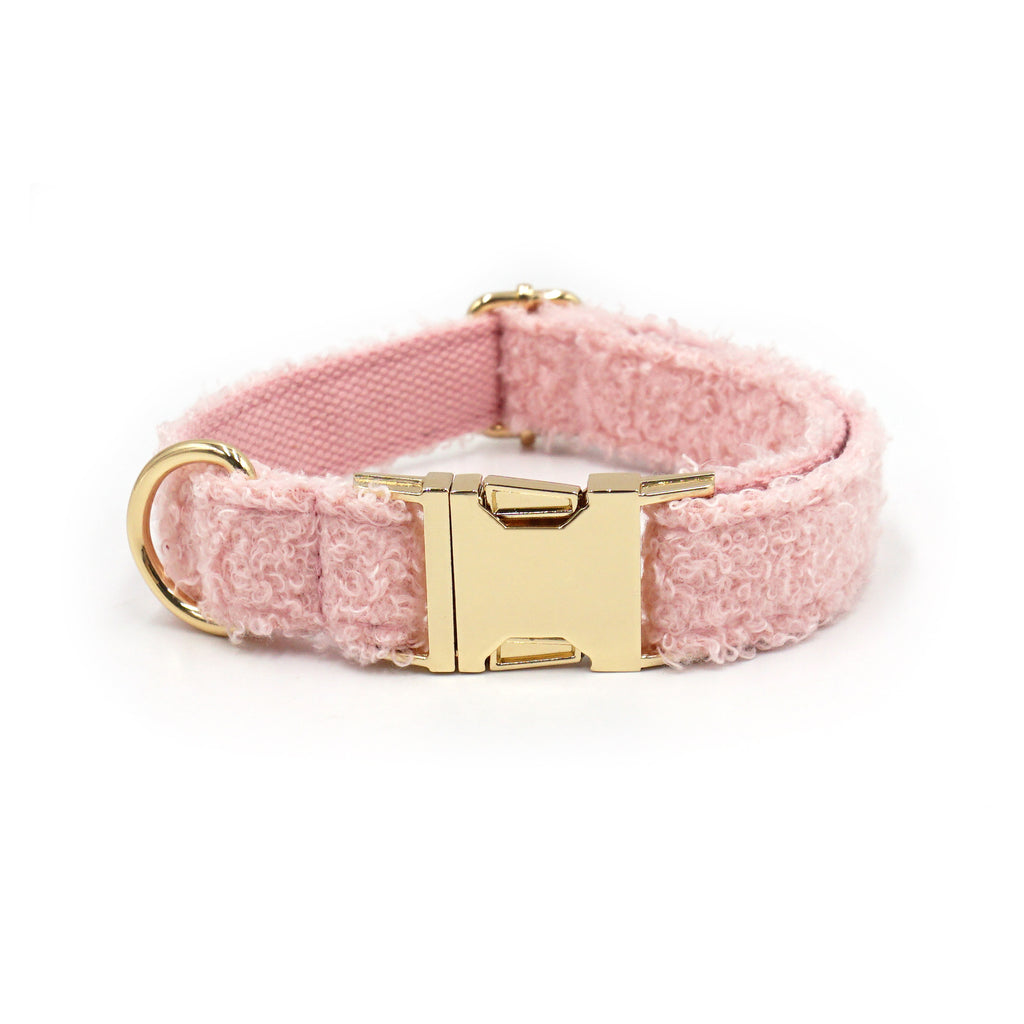 Teddy Plush Pet Collar With Adjustable Lettering
