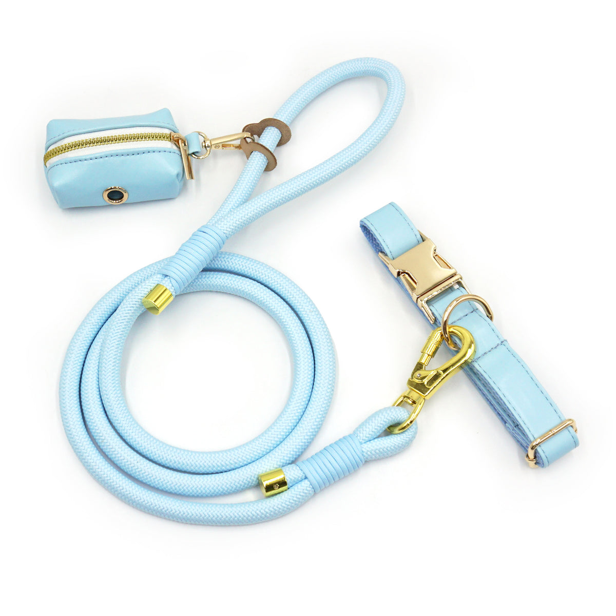 New Leather Hand-Woven Round Rope Strong Dog Rope Leash