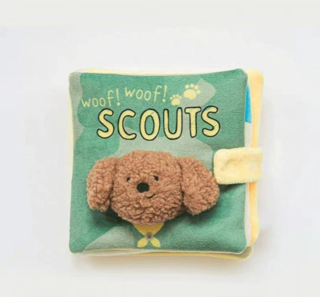 Cute Cloth Book Toy For Dog Food Leakage, Smell And Sound