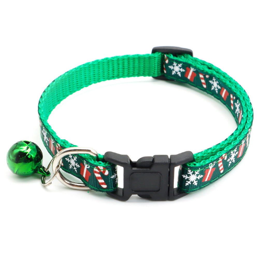 Christmas Bell Dog With Pet Collar Decoration