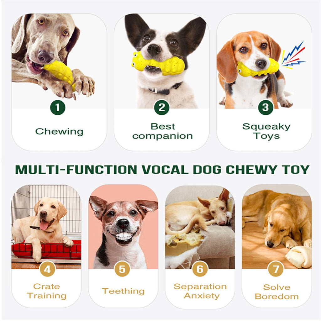 Indestructible Squeaky Chew Toys For Aggressive Chewers