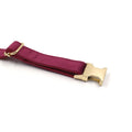 Soft Burgundy Velvet Dog Collar