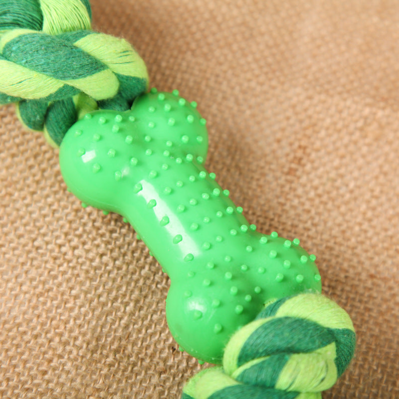Plastic Bone Seal String Pet Toy