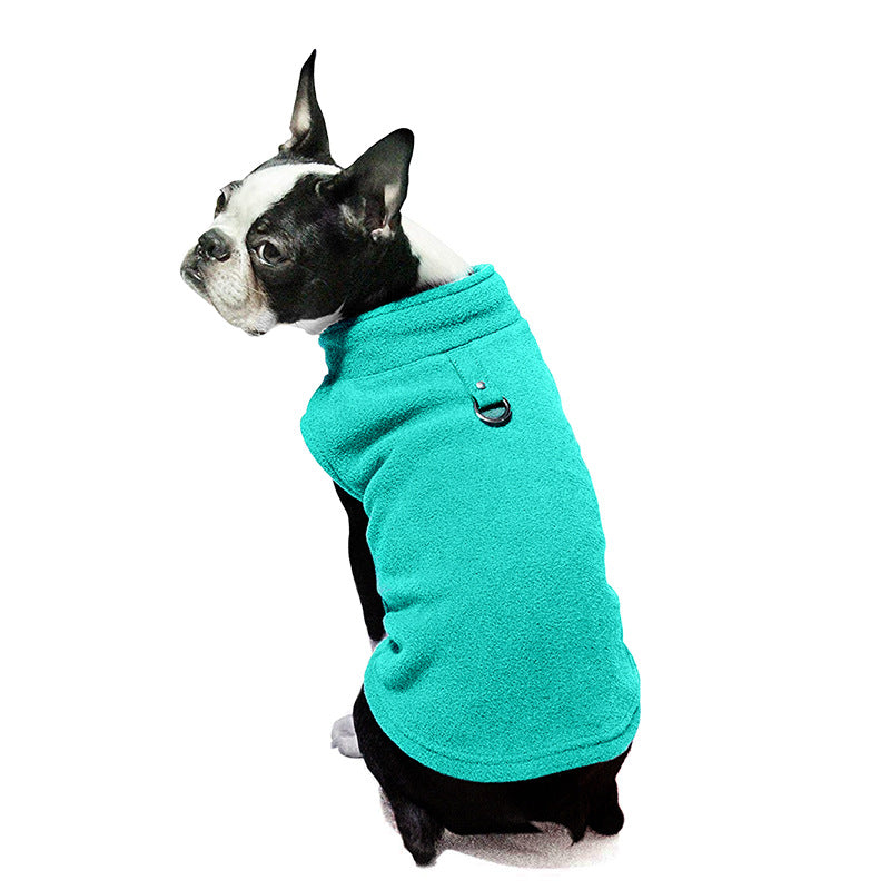 Pet Clothes Winter Polar Fleece Solid Color Fluffy Jacket Sweater Small And Medium-Sized Cross-Border Dog