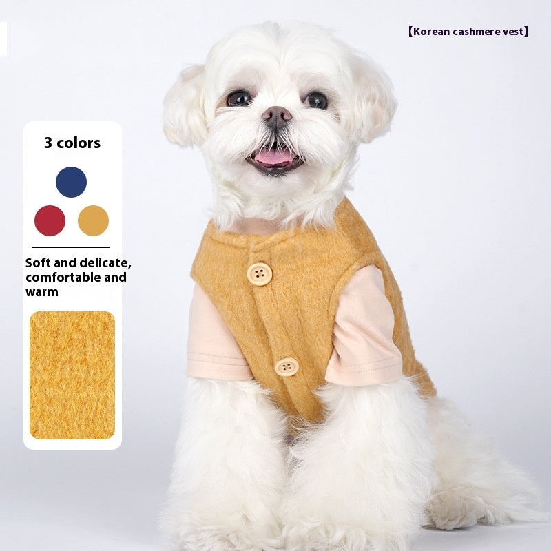 Autumn and Winter Small Dog Vest