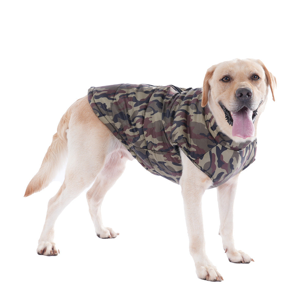 Thickened Dog Camouflage Winter Coat