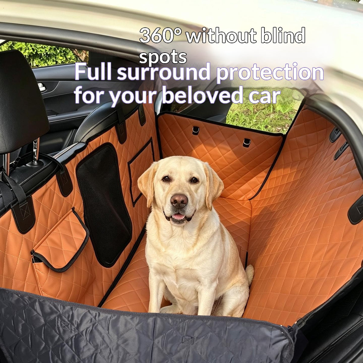 Dog Car Seat Mat With Protective Net