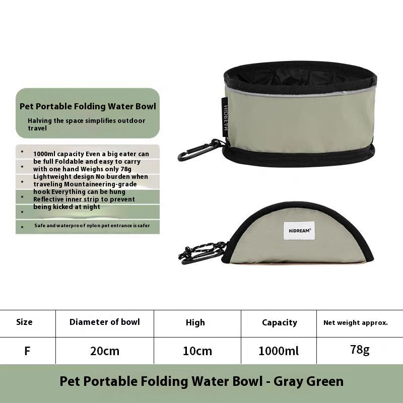 Folding Bowl For Pet Dog Traveling