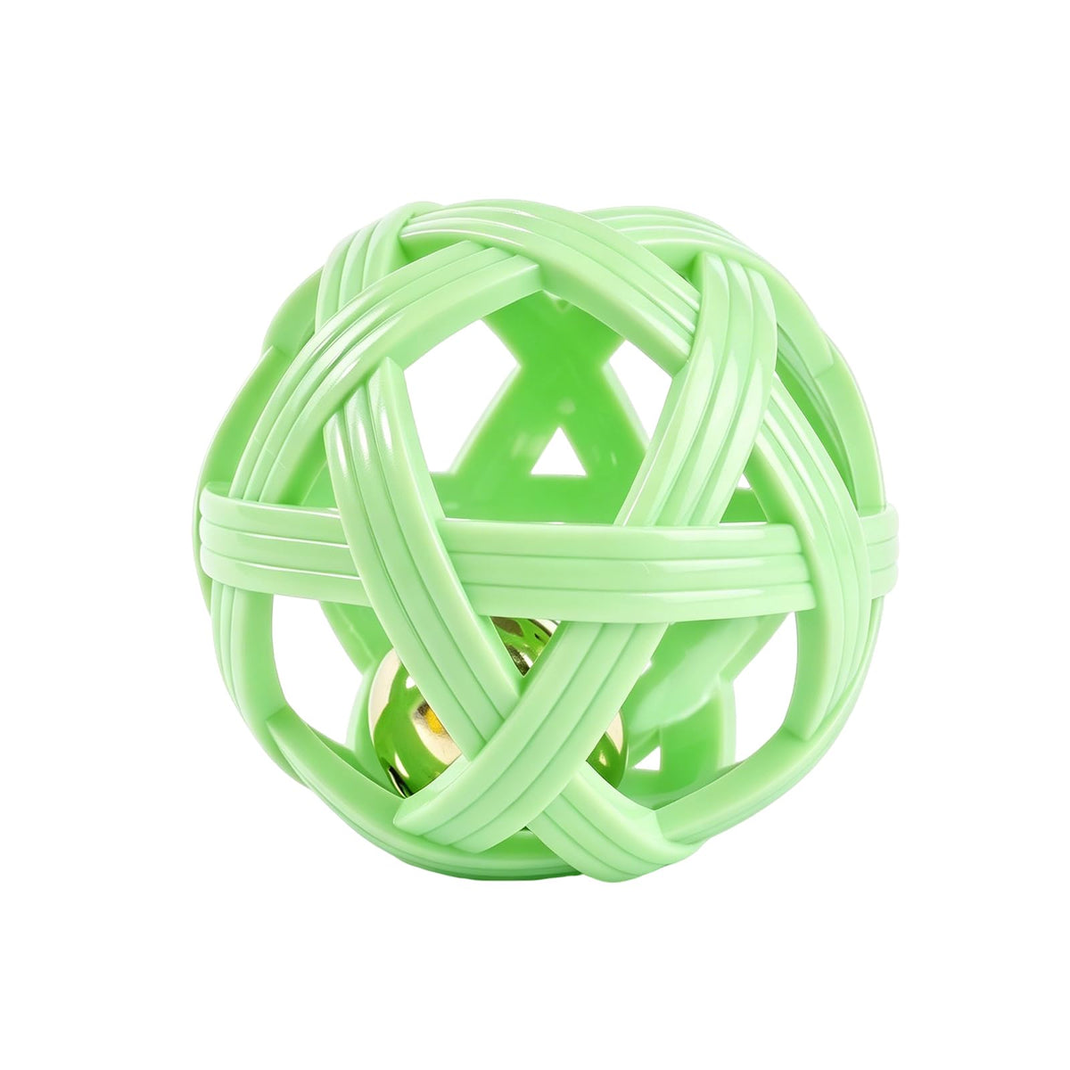 Balls With Inside Bell, Non-Toxic Toys For Small Dogs & Puppies Natural Rubber, Fetch Ball, Treat Dispensing, Interactive Puzzle, Boredom Re