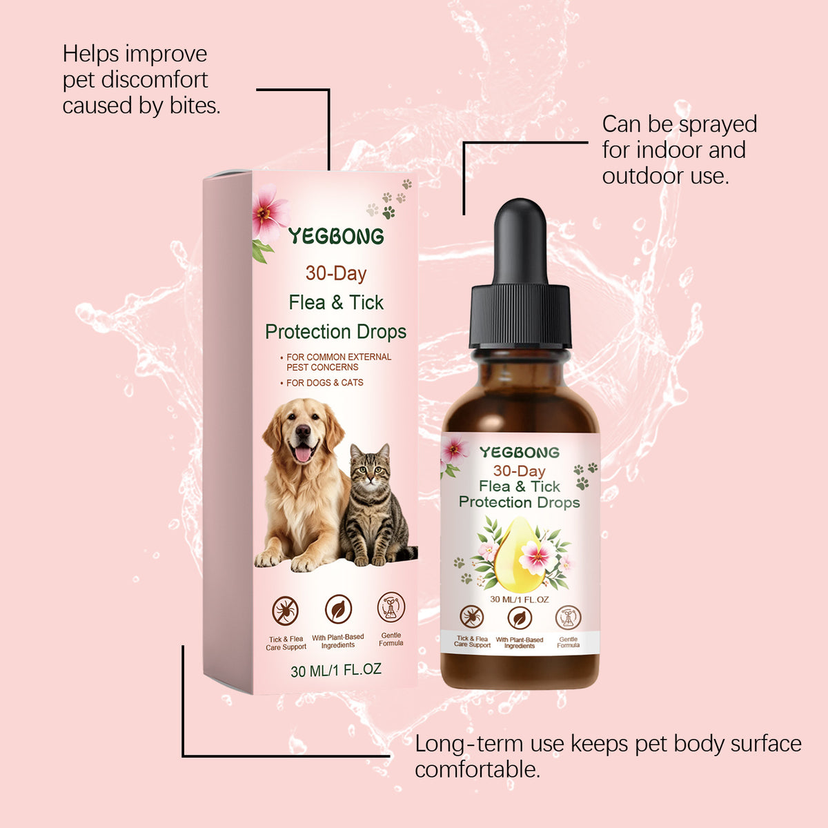 Pet Flea And Tick Prevention Spot-On Treatment